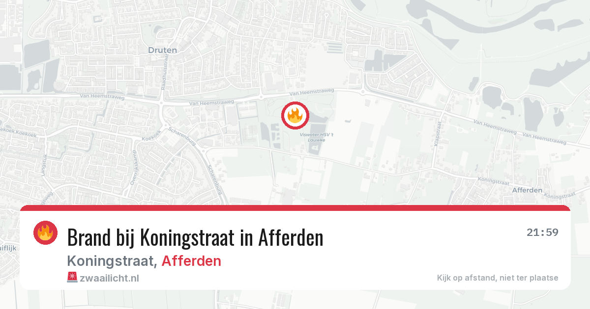 Brand bij Koningstraat in Afferden — 2 jul 2026