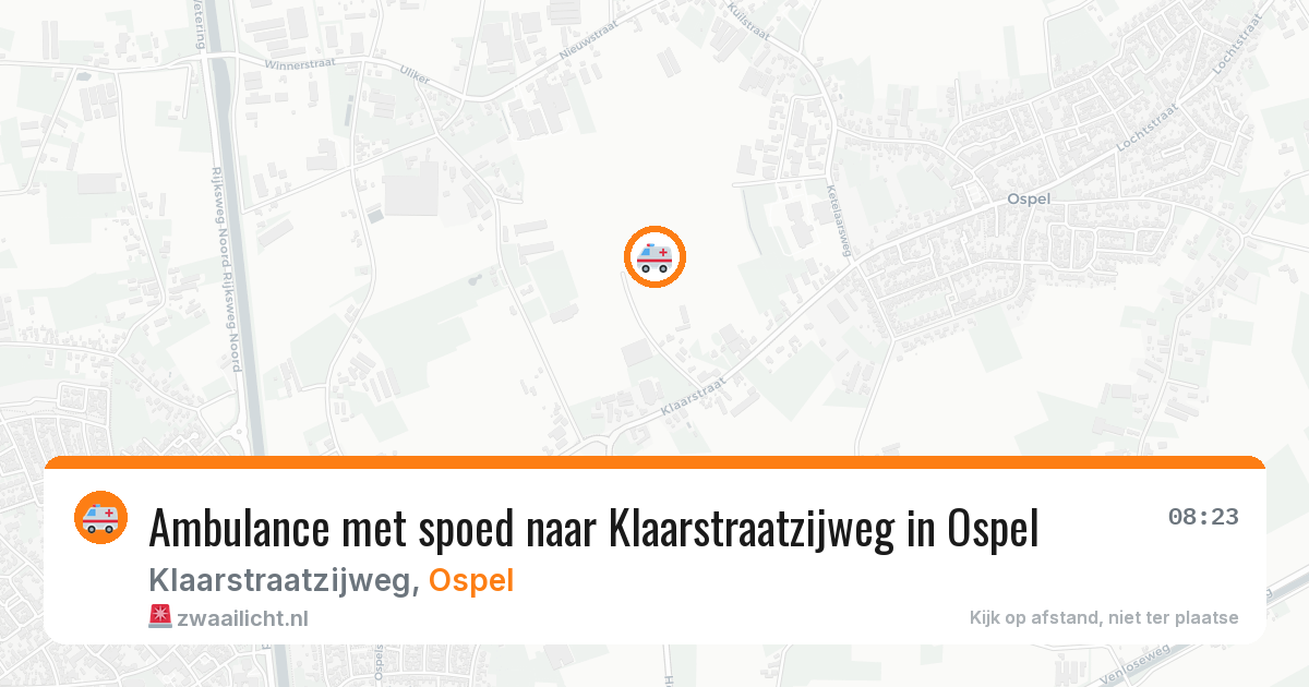 Ambulance met spoed naar Klaarstraatzijweg in Ospel — 27 jun 2026