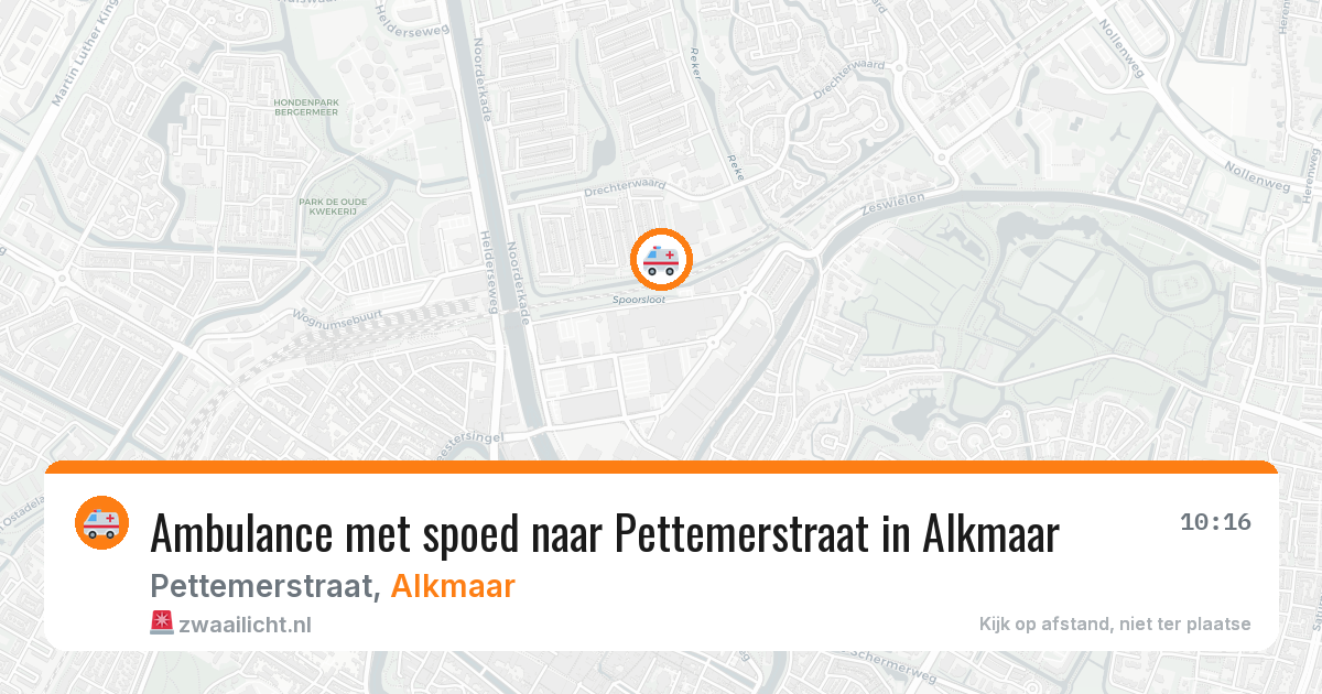 Ambulance met spoed naar Pettemerstraat in Alkmaar — 26 jan 2026