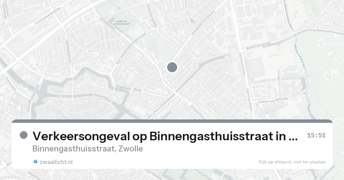 Verkeersongeval op Binnengasthuisstraat in Zwolle — 7 feb 2026