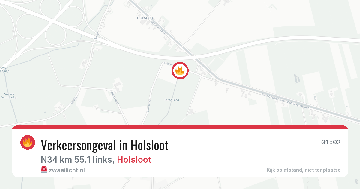 Verkeersongeval in Holsloot — 30 jun 2026