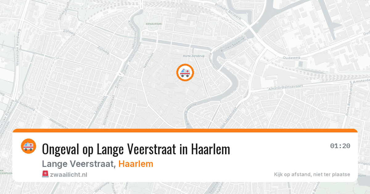 Ongeval op Lange Veerstraat in Haarlem — 17 jan 2026
