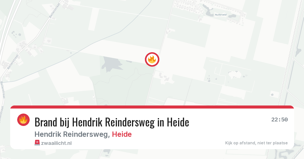 Brand bij Hendrik Reindersweg in Heide — 11 aug 2026
