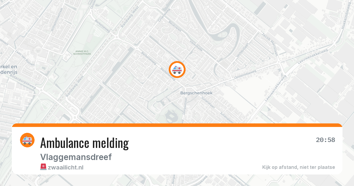 Ambulance melding — 9 jul 2026