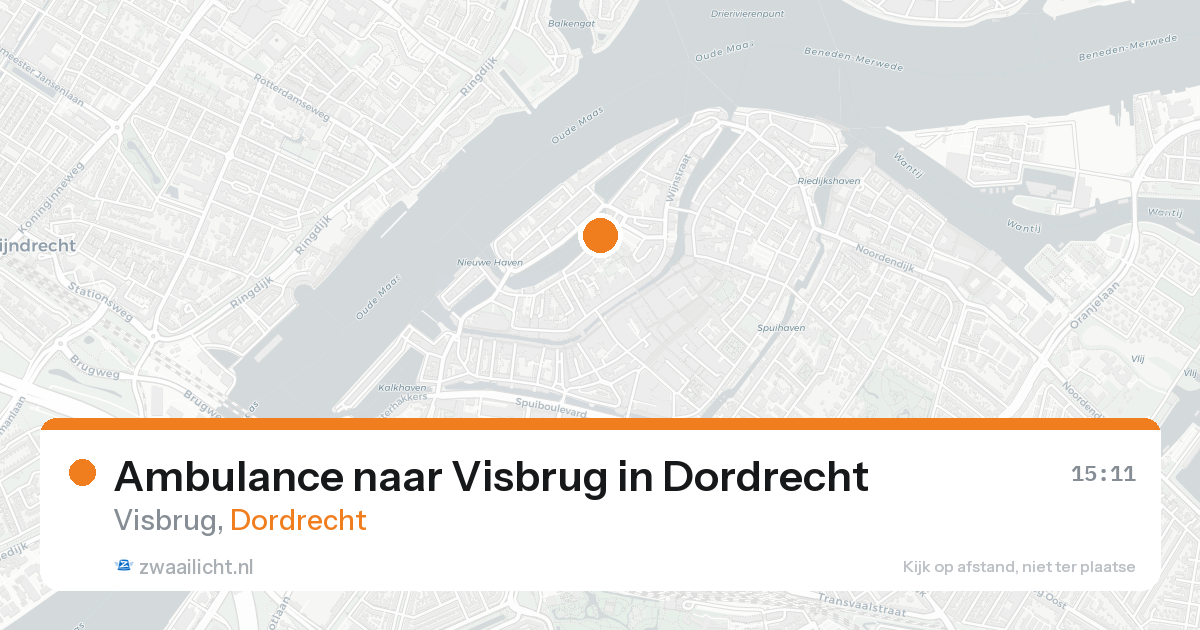Ambulance naar Visbrug in Dordrecht — 22 aug 2026