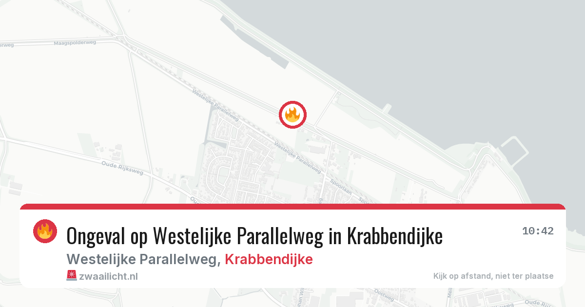 Ongeval op Westelijke Parallelweg in Krabbendijke — 3 aug 2026