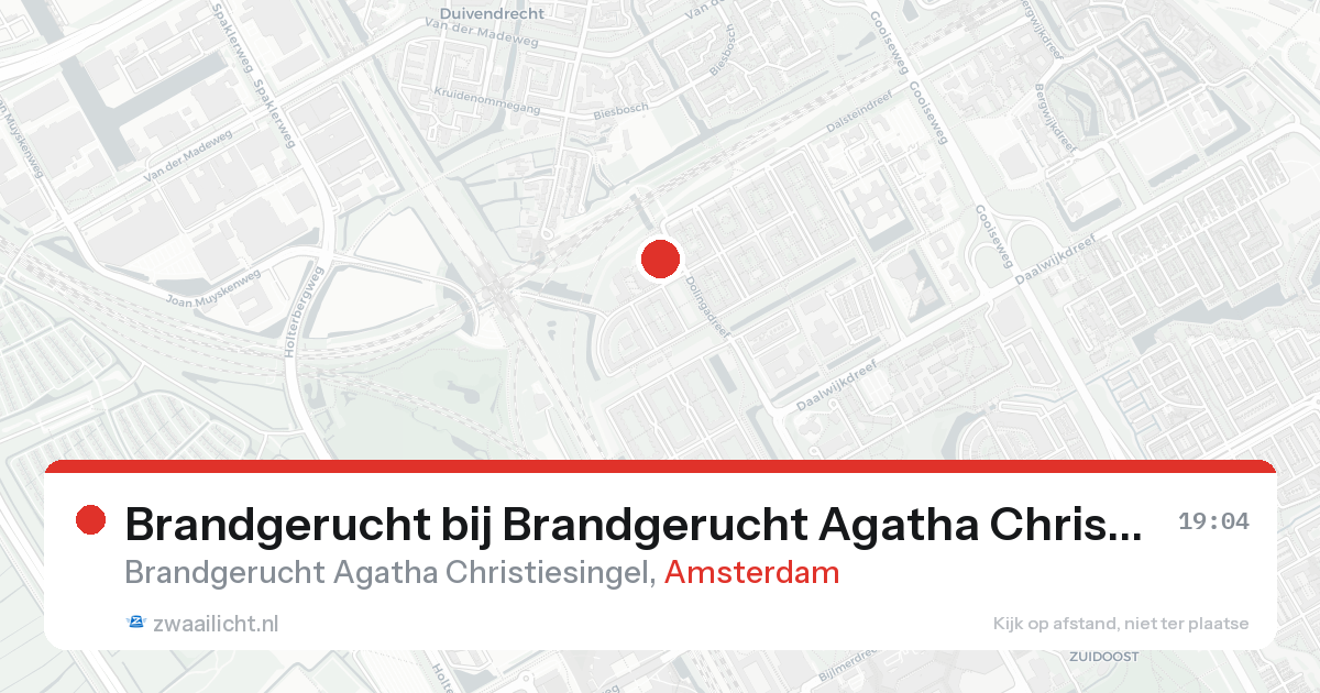 Brandgerucht bij Brandgerucht Agatha Christiesingel in Amsterdam — 7 feb 2026