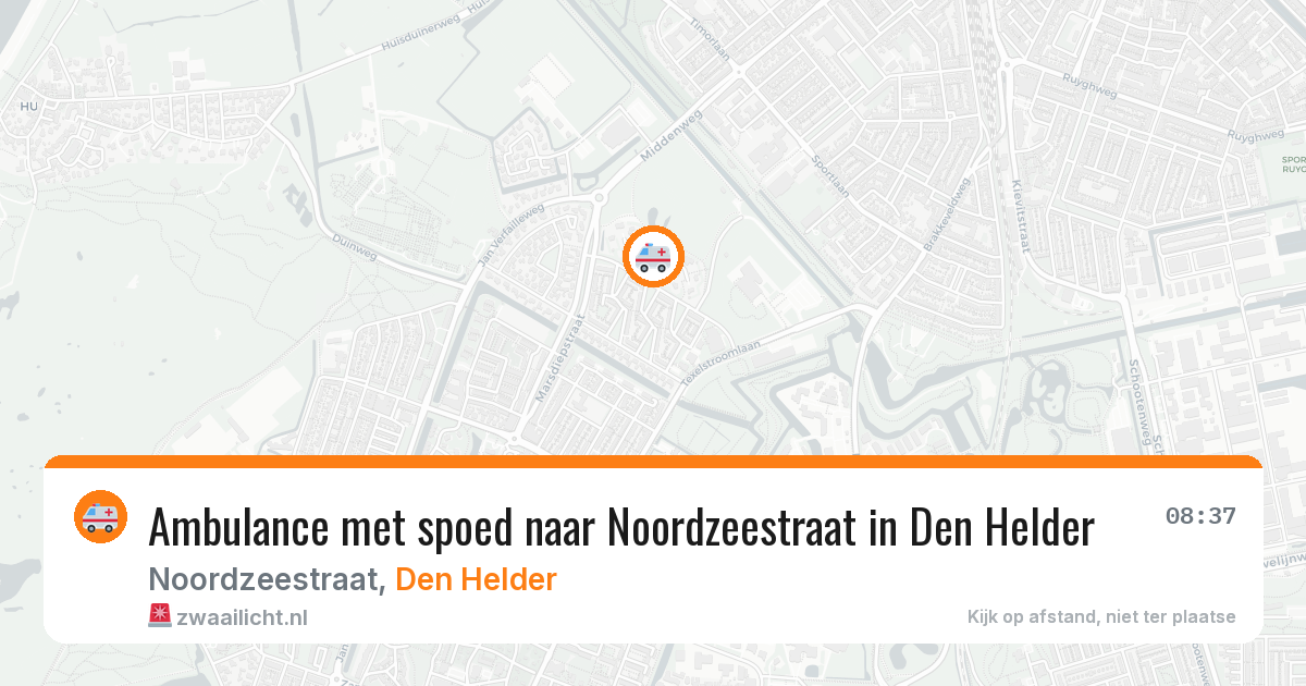 Ambulance met spoed naar Noordzeestraat in Den Helder — 10 feb 2026