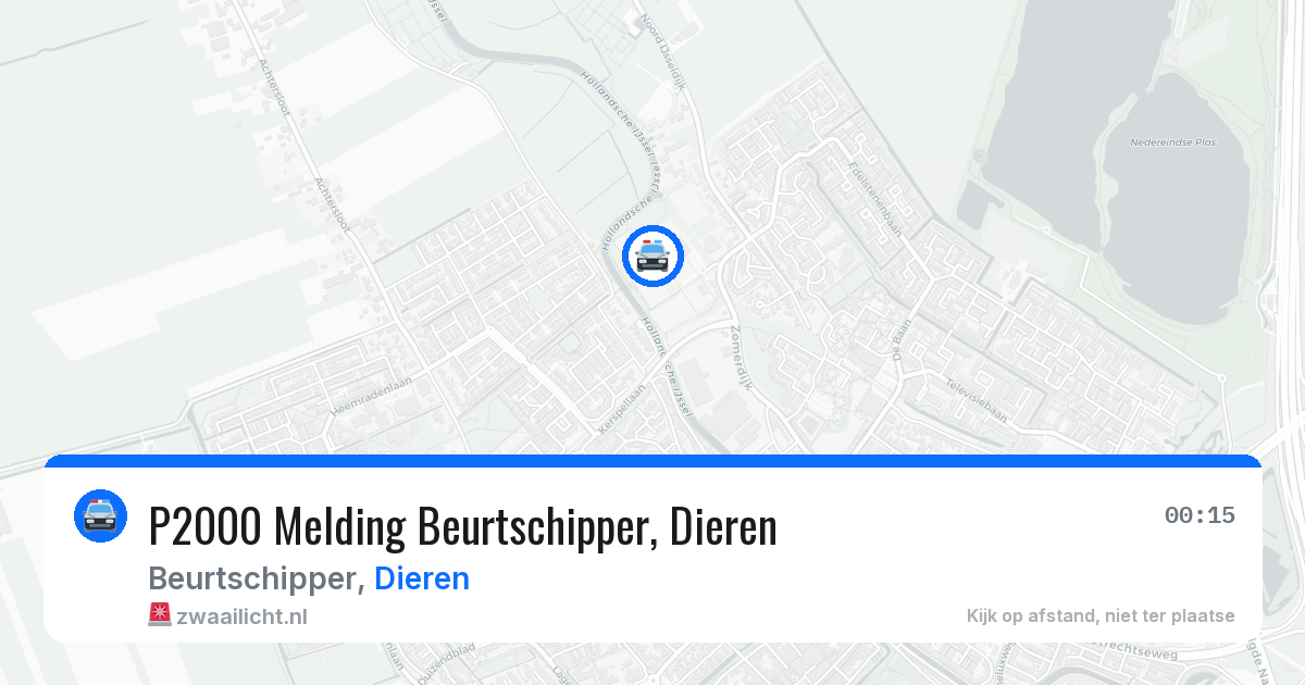 P2000 Melding Beurtschipper, Dieren — 13 aug 2026