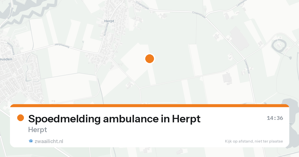 Spoedmelding ambulance in Herpt — 22 aug 2026