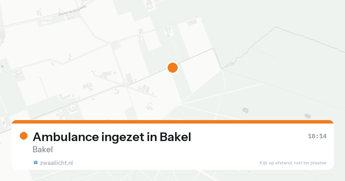 Ambulance ingezet in Bakel — 5 jul 2026