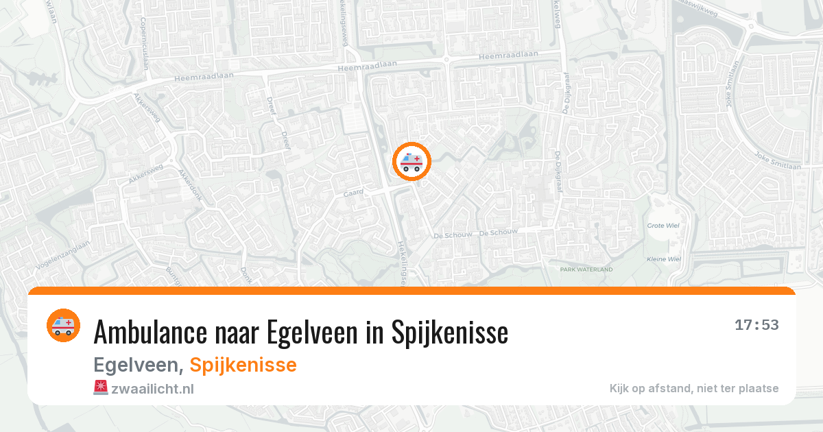 Ambulance naar Egelveen in Spijkenisse — 25 jun 2026