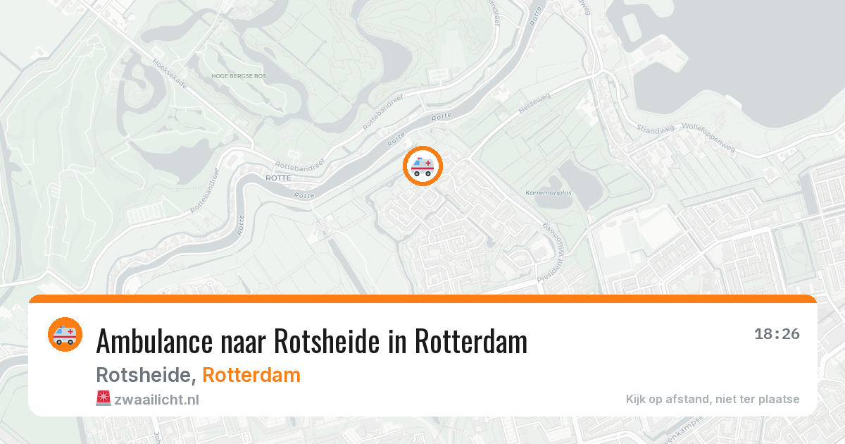 Ambulance naar Rotsheide in Rotterdam — 10 aug 2026