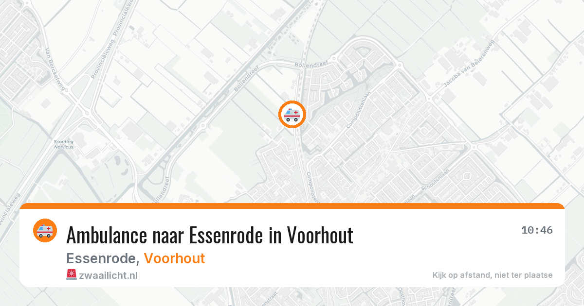 Ambulance naar Essenrode in Voorhout — 12 jun 2026
