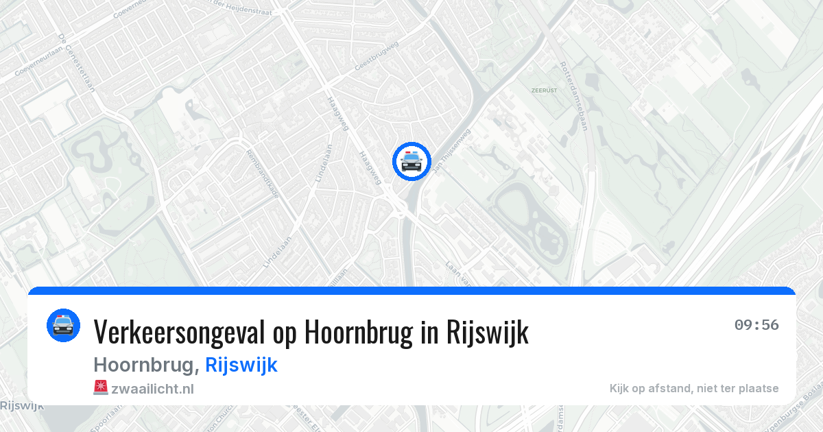 Verkeersongeval op Hoornbrug in Rijswijk — 25 mei 2026