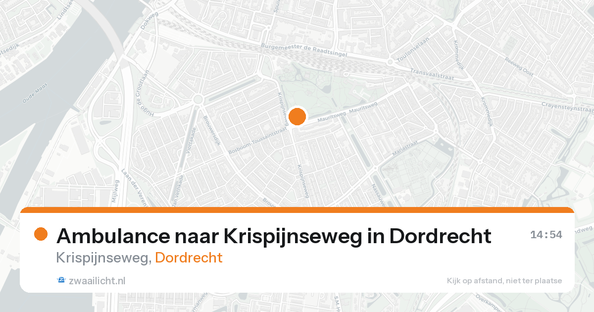 Ambulance naar Krispijnseweg in Dordrecht — 21 aug 2026
