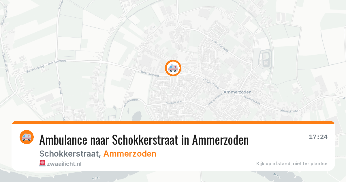 Ambulance naar Schokkerstraat in Ammerzoden — 5 mei 2026