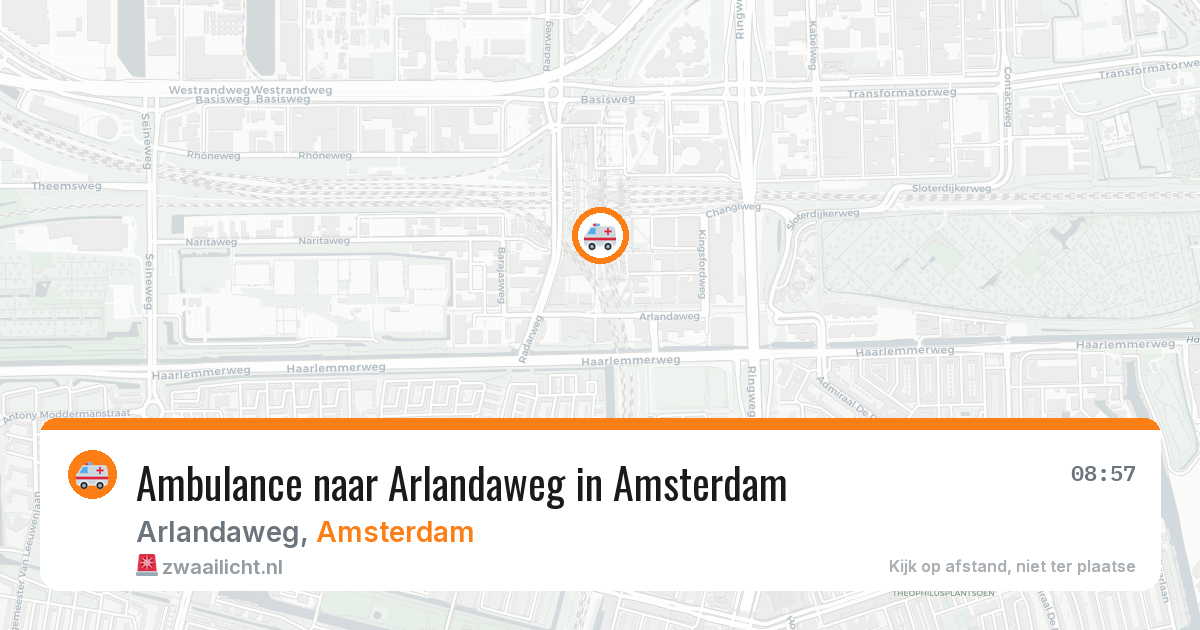 Ambulance naar Arlandaweg in Amsterdam — 6 mei 2026