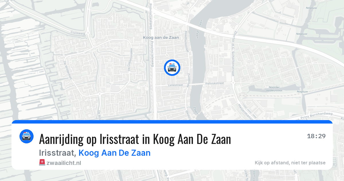 Aanrijding op Irisstraat in Koog Aan De Zaan — 30 jul 2026