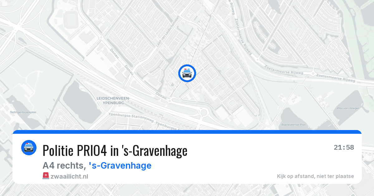 Politie PRIO4 in 's-Gravenhage — 7 apr 2026 | 🚨 Zwaailicht.nl