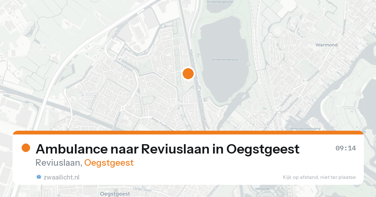 Ambulance naar Reviuslaan in Oegstgeest — 19 aug 2026