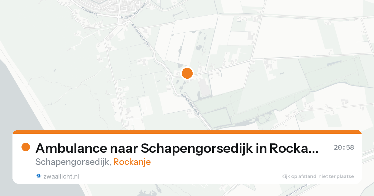 Ambulance naar Schapengorsedijk in Rockanje — 25 aug 2026