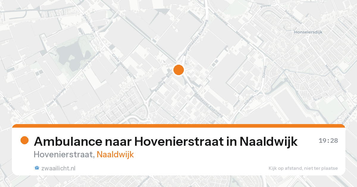 Ambulance naar Hovenierstraat in Naaldwijk — 24 aug 2026