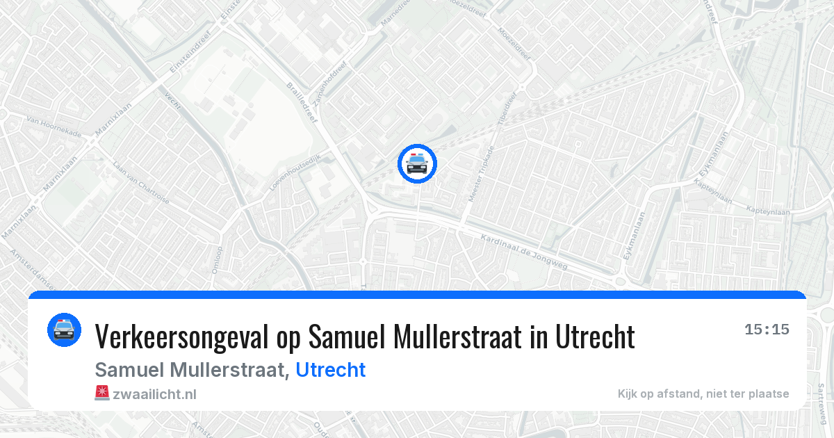 Verkeersongeval op Samuel Mullerstraat in Utrecht — 27 mei 2026