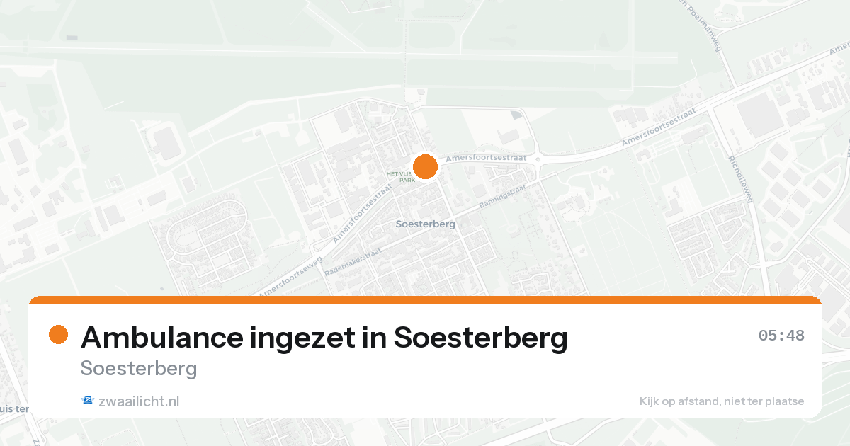 Ambulance ingezet in Soesterberg — 31 jan 2026