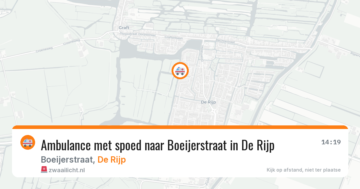 Ambulance met spoed naar Boeijerstraat in De Rijp — 15 jun 2026