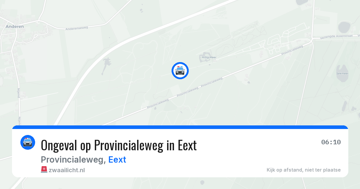 Ongeval op Provincialeweg in Eext — 26 jun 2026