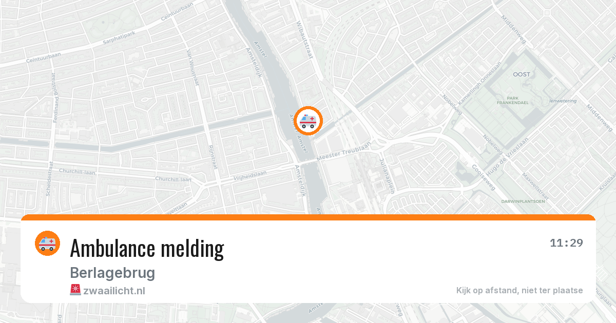 Ambulance melding — 9 aug 2026