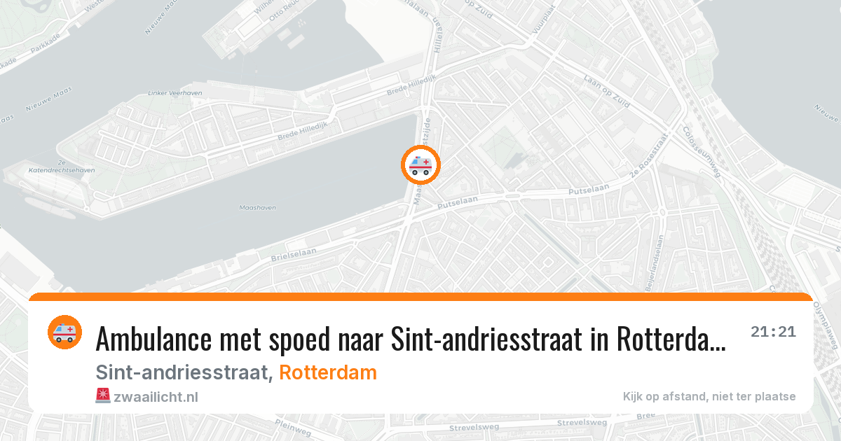 Ambulance met spoed naar Sint-andriesstraat in Rotterdam — 7 apr 2026