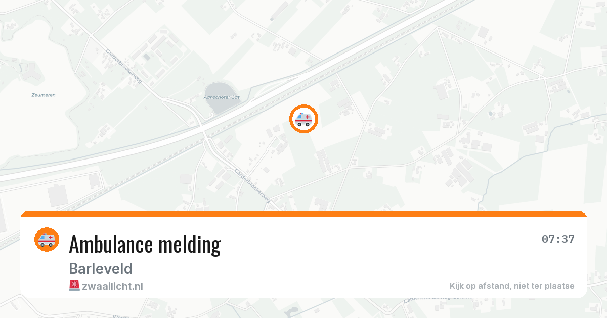 Ambulance melding — 1 jul 2026