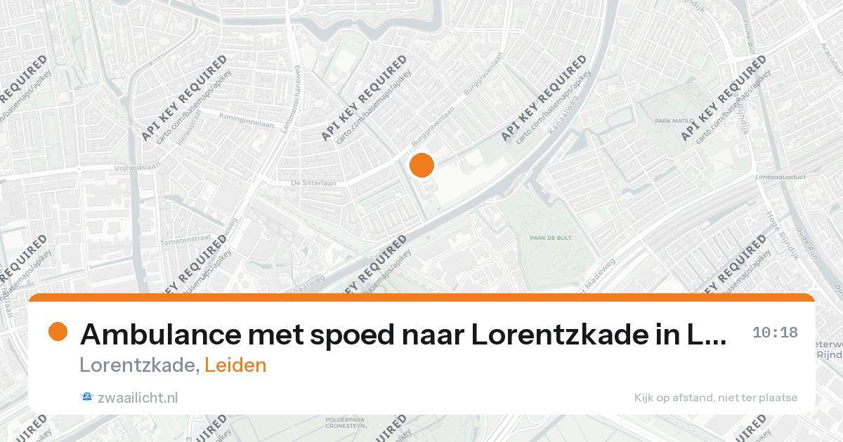 Ambulance met spoed naar Lorentzkade in Leiden — 19 feb 2026