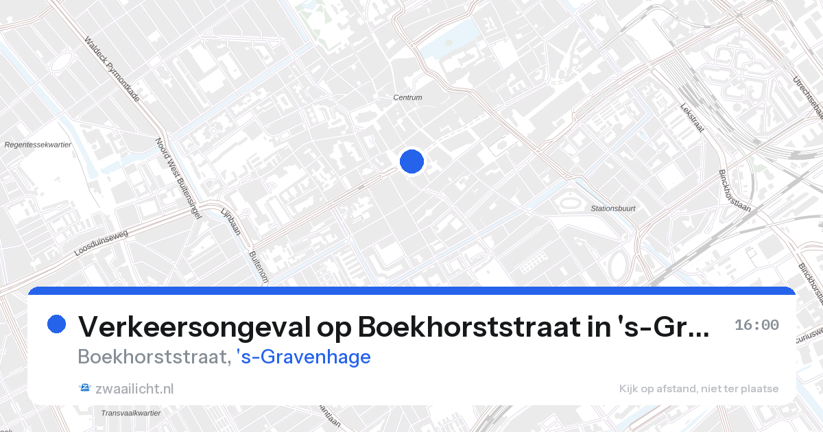 Verkeersongeval op Boekhorststraat in 's-Gravenhage — 27 aug 2026