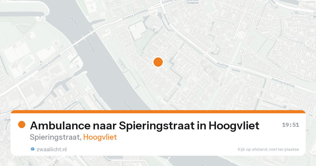 Ambulance naar Spieringstraat in Hoogvliet — 16 aug 2026
