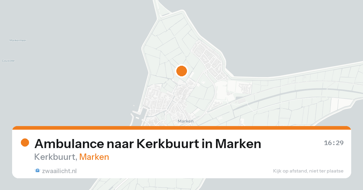 Ambulance naar Kerkbuurt in Marken — 7 feb 2026