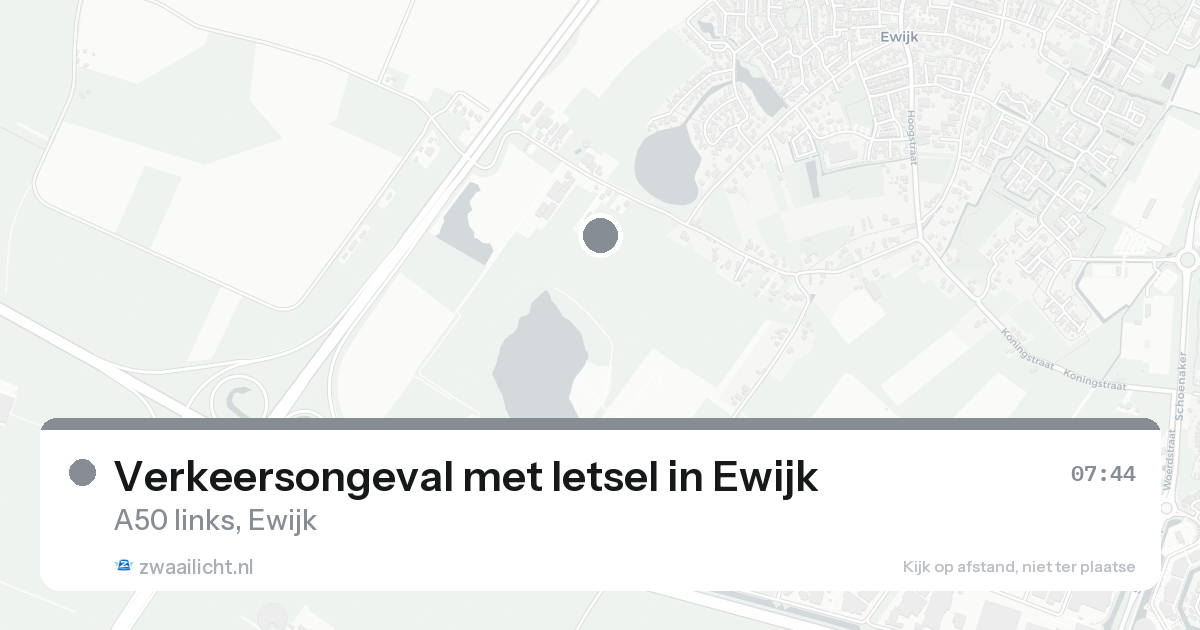 Verkeersongeval met letsel in Ewijk — 19 aug 2026