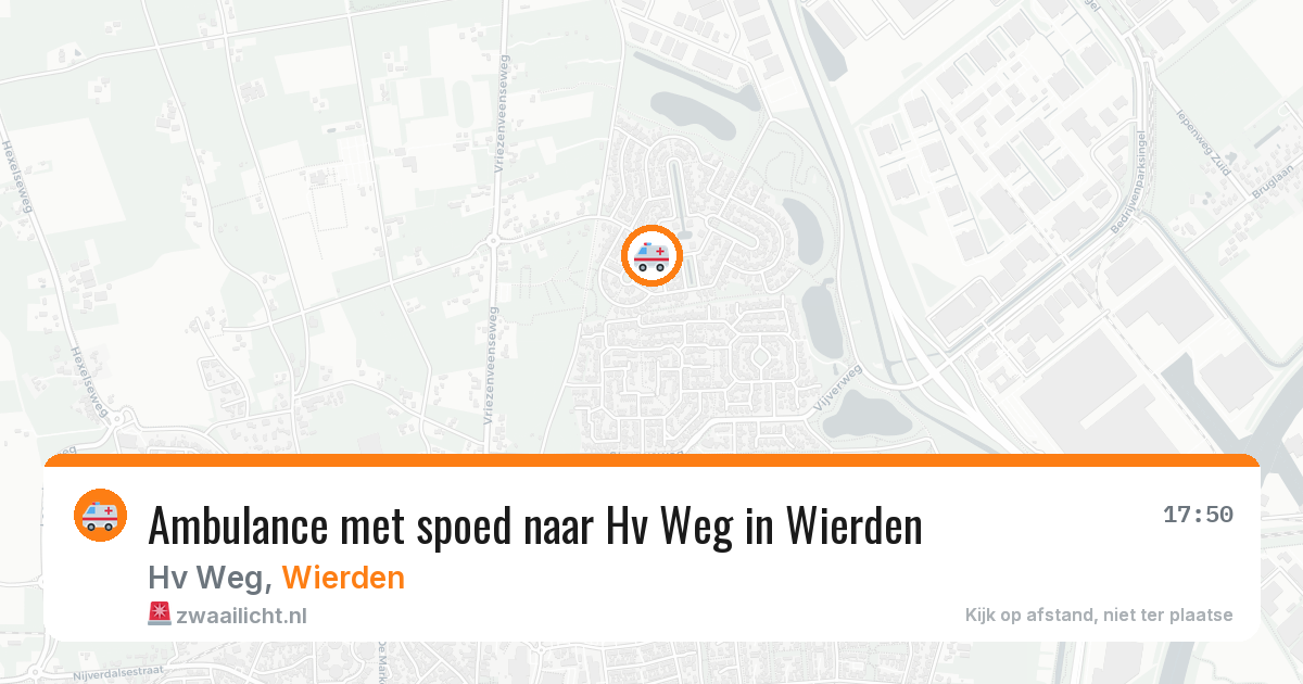 Ambulance met spoed naar Hv Weg in Wierden — 20 jun 2026