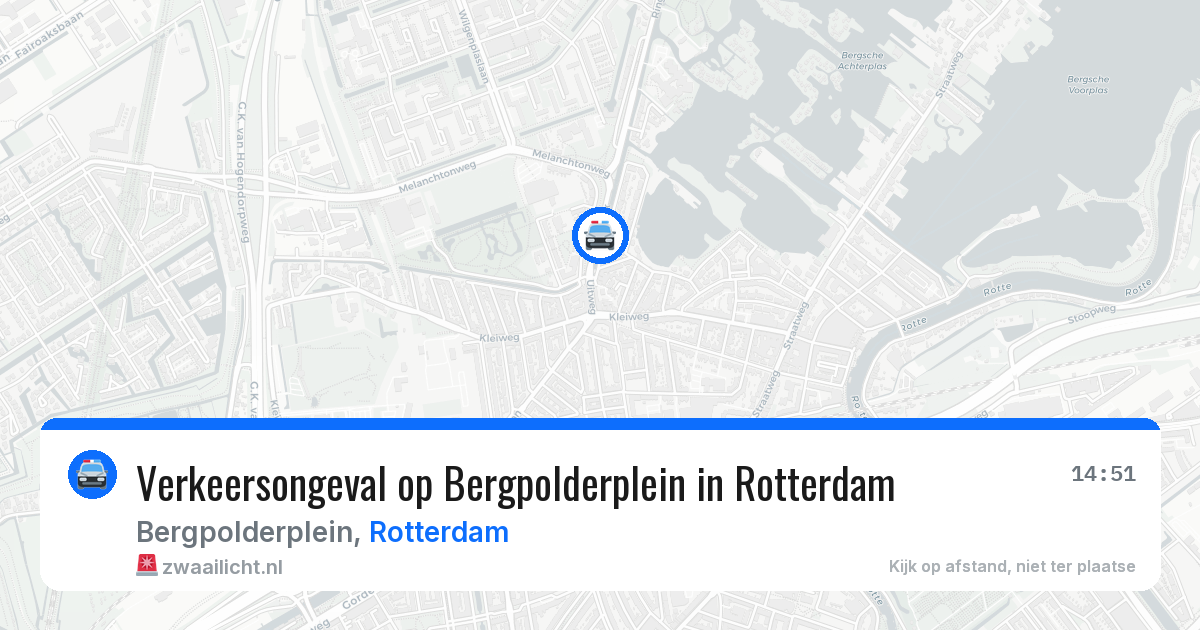 Verkeersongeval op Bergpolderplein in Rotterdam — 2 apr 2026