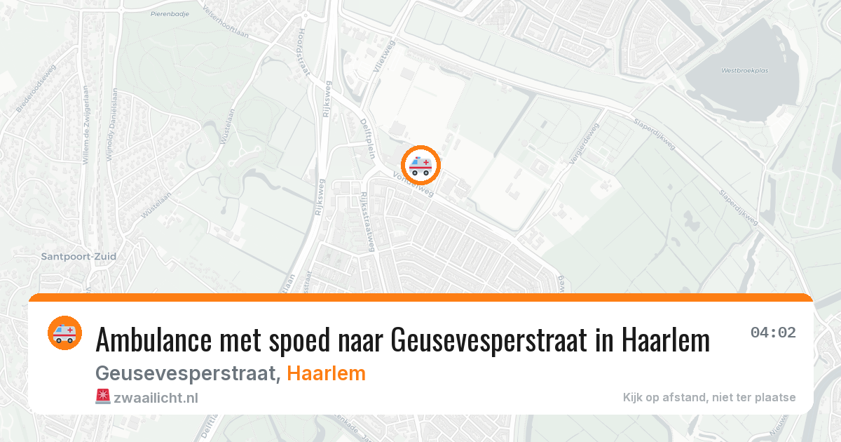Ambulance met spoed naar Geusevesperstraat in Haarlem — 28 mrt 2026