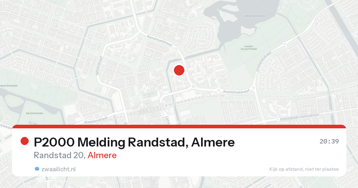 P2000 Melding Randstad, Almere — 30 jan 2026