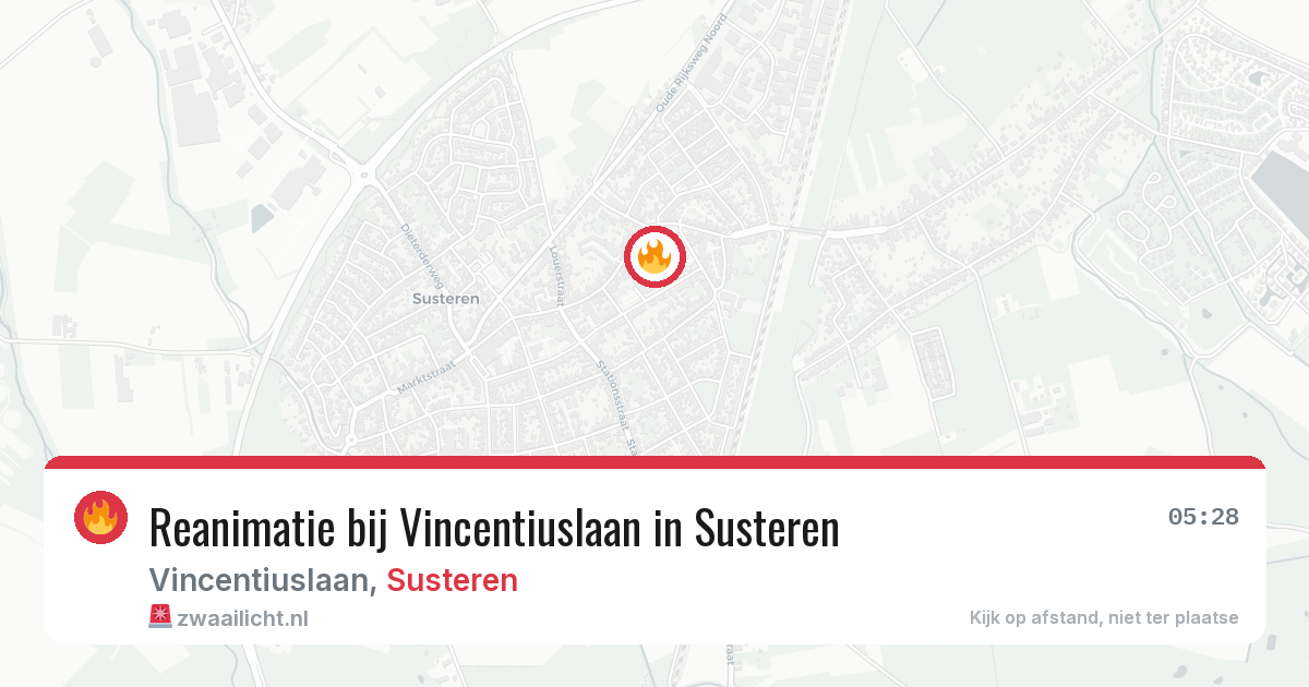 Reanimatie bij Vincentiuslaan in Susteren — 28 jul 2026