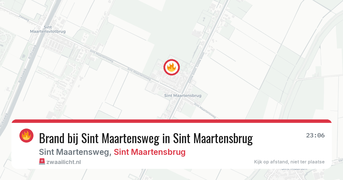 Brand bij Sint Maartensweg in Sint Maartensbrug — 19 jun 2026
