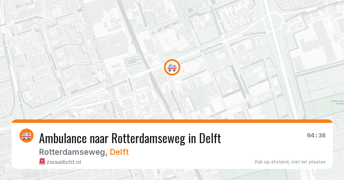 Ambulance naar Rotterdamseweg in Delft — 11 aug 2026