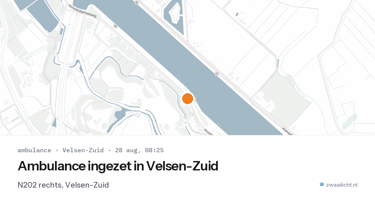Ambulance ingezet in Velsen-Zuid — 28 aug 2026