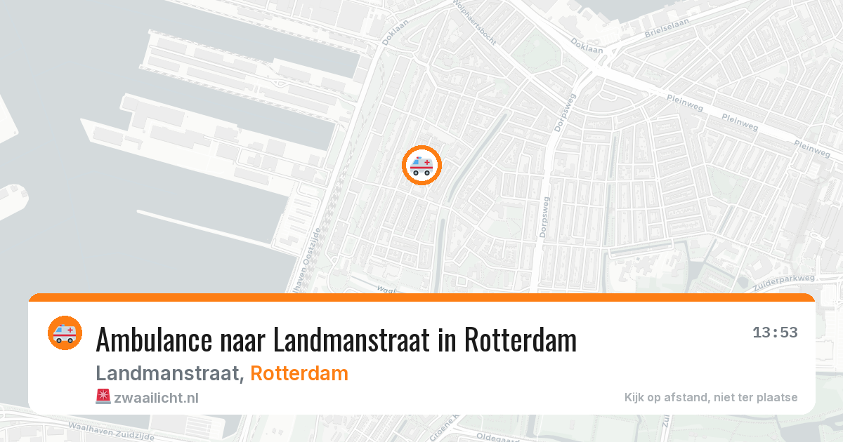 Ambulance naar Landmanstraat in Rotterdam — 31 jul 2026
