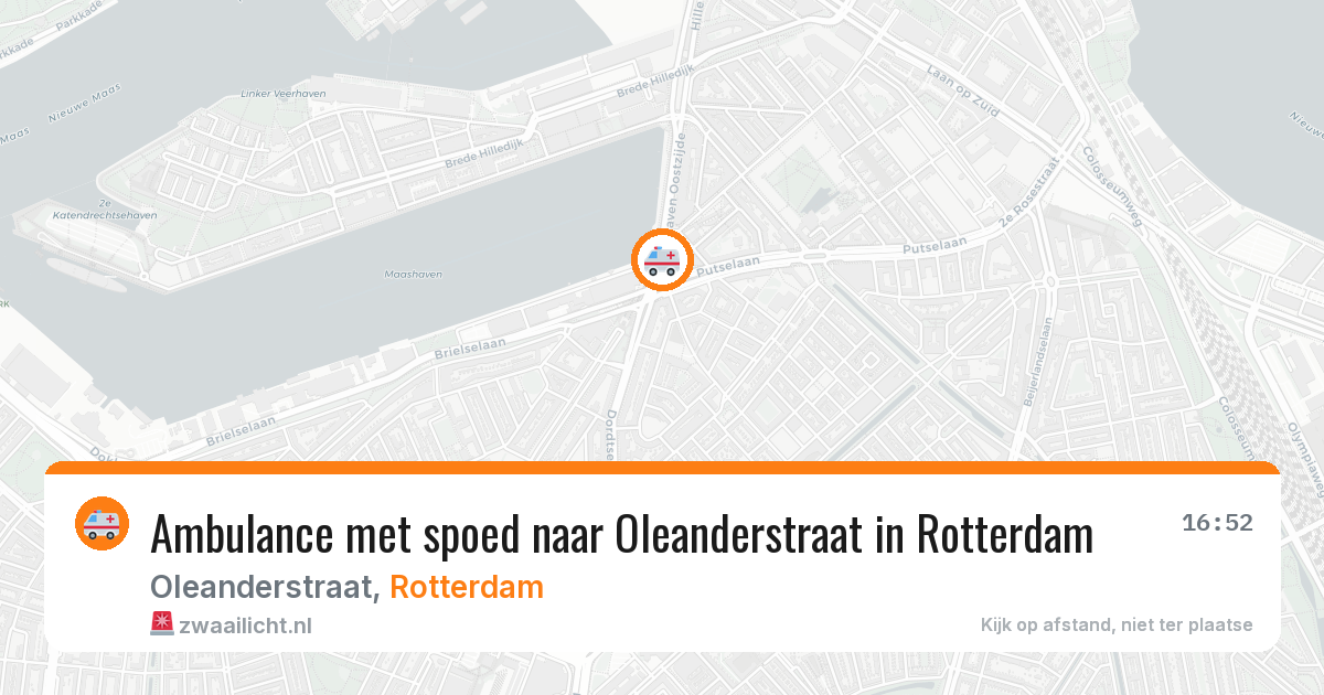 Ambulance met spoed naar Oleanderstraat in Rotterdam — 8 apr 2026