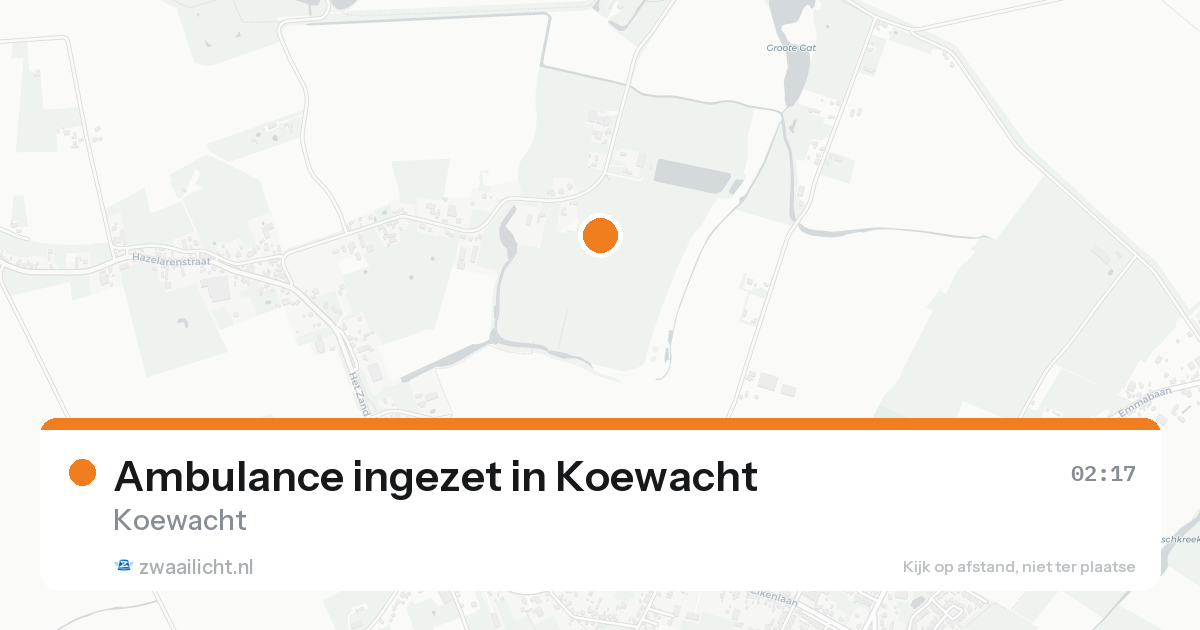 Ambulance ingezet in Koewacht — 11 aug 2026